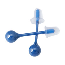 Fashionable Round Flexible Bioplast Bioceramics Elegant Designs Ear Nose Studs Nickel Piercing Retainers Daily Use