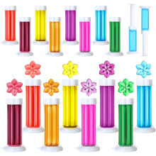 16 count Flower Toilet Gels 224 Count 8 Kinds Bowl Scent Toilet Stain Removal Cleaner Air Freshener Flower for Bathtubs Bathroom
