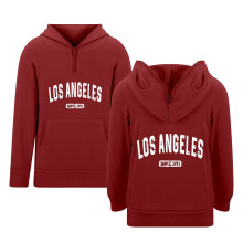 Sweat à capuche décontracté pour garçon avec imprimé lettres – Modèle zippé avec poches, style streetwear confortable, idéal pour l'école