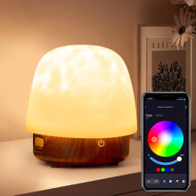 Luz noturna com alto-falante Bluetooth, alimentada por bateria, luzes LED, presente, enfeite, luzes decorativas.