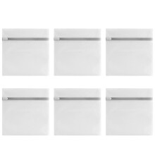 12Pcs Thickened White Mesh Wash Bags Household Laundry Protection Bags