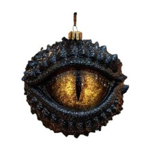 Dragon's Eye Christmas Ornament Black Fantasy Medieval Decor