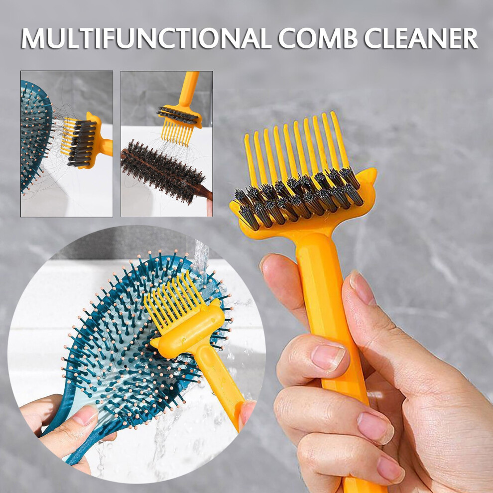 Multifunctional Comb Cleaning Brush with Ergonomic Handle â for Hair Removal, Scalp Massage & Pet Care â Compatible with Topliu