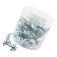 Pack of 30 Sturdy Stainless Steel Hose Clamps Accessory for Fuels Injections Lines 3/8Inch to 5/8Inch Diameter Pipe