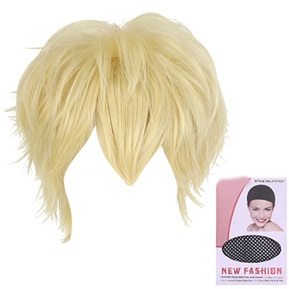 Short Hair Wig Full Head Toupee for Cosplay