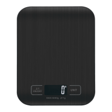 Kitchen Scales, Food Scale with Batteries, 5 Units with Tare Function, Touch Button, Backlit LCD, Black-5kg