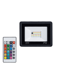 30W RGB-Flutlicht mit RGB-Reflektor, IP66-LED-Scheinwerfer und Fernbedienung für die Gartenbeleuchtung
