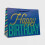 Τσάντα δώρου Happy Birthday σε σκούρο πράσινο χρυσό 10x12,75x5 ίντσες 1