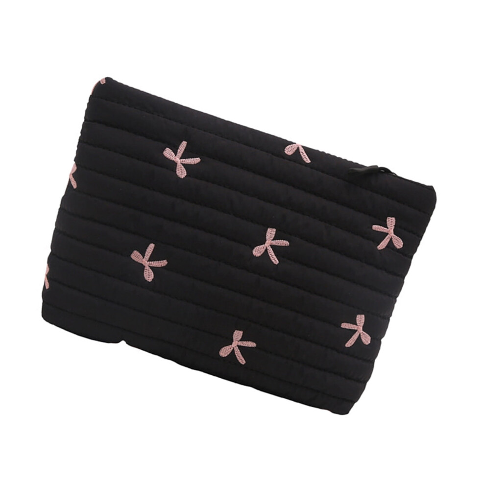 Stylish Bowknot Cosmetic Organizers Bag Sturdy Waterproof Makeup Bag With Bowknot Cosmetic Bags For Organized Storage