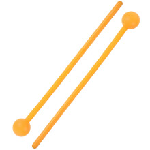 2pcs Bell Mallets Percussion Percussion Mallets for Music Production Orange ABS