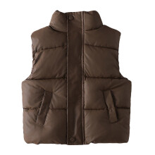 Vestă puffer fără mâneci, haine ușoare de exterior, haine de iarnă pentru copii, fete mici, 7-8 ani