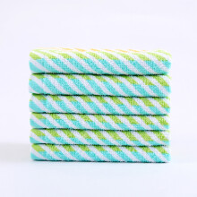 Torchon rayé légèrement torsadé 28 x 28 cm, épais, doux et absorbant, 1 pièce