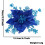 Blue Simulation Christmas Flowers 16Cm Artificial Decor For Tree Ornament Plastic Crafted Design 1