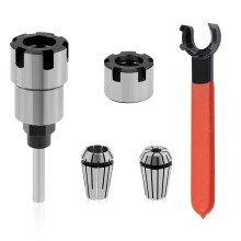 High Precision Shank Router Bit Collet Extension With Better Safety Features Carbon Steel Durable Structure Suitable For Engraving Milling And More