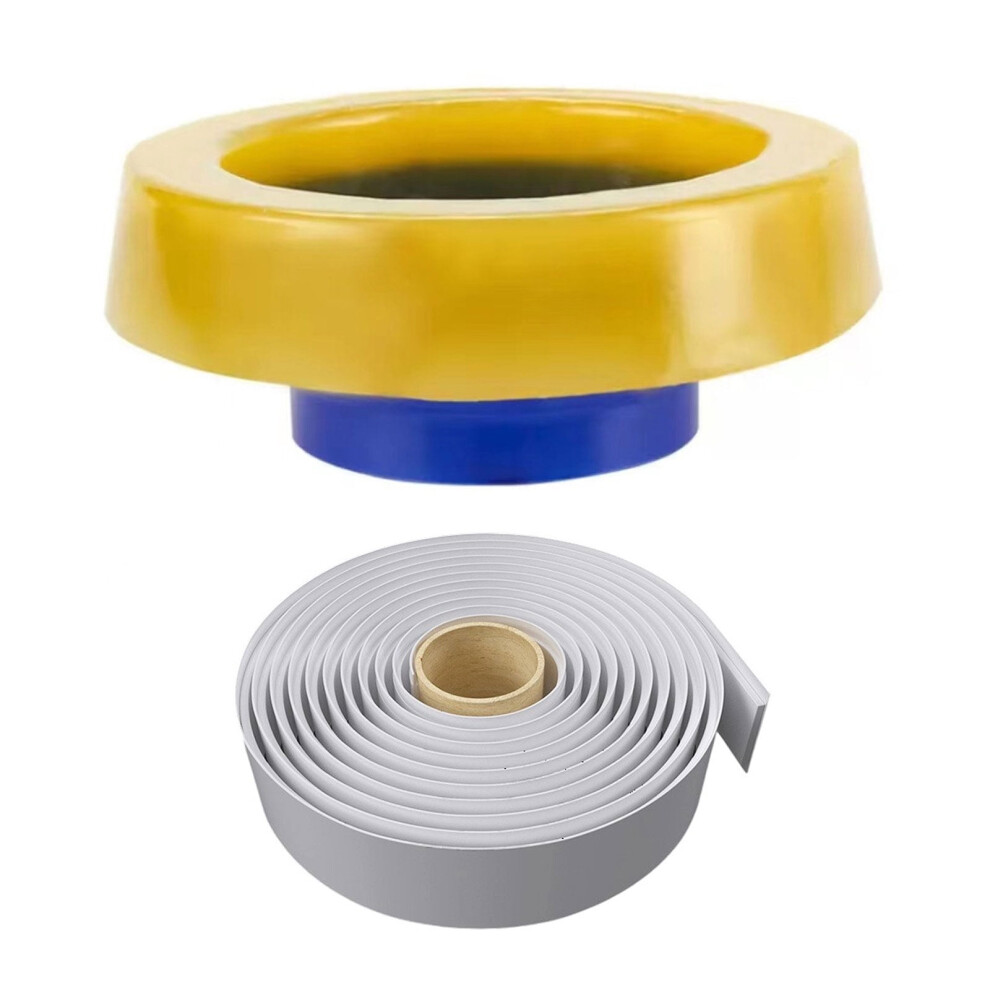 Floor Outlet Drain Pipe Flange Rings With Backflow Prevention Valves Toilet Bowl Gasket Flange Rings Easy To Install 9340959283439