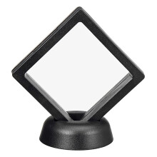 Thing3D flydende ramme skyggeboks vitrineskab møntæske smykkeudstilling skrivebordsornament sort