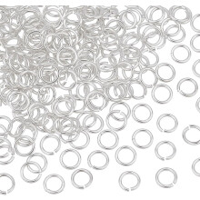 200pcs 4mm 925 Sterling Silver Plated Open Jump Rings for Jewelry Making – Compatible with Jewelry Craft