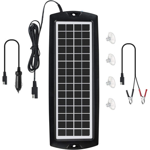 Τροφοδοσία πάνελ Trickle & Maintainer 5W Κιτ 12V Φορητό για αυτοκίνητα, τροχόσπιτα, θαλάσσιο