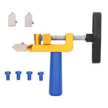 Cortador de Vidro e Azulejos Manual 2 em 1 com Lâminas de Aço Tungstênio para Decoração de Casa - Kit de Corte de Vidro e Azulejos com Cabo