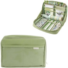Kawaii Cute Aesthetic Pencil Case - Large Capacity Canvas Pen Pouch Bag ()