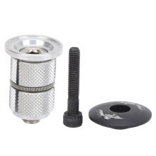 Bike Fork Expander Bung Aluminum Alloy Reusable Headset Top Cap With Safe Installation And Easy To Use Design Compatible With Suspension And Carbon