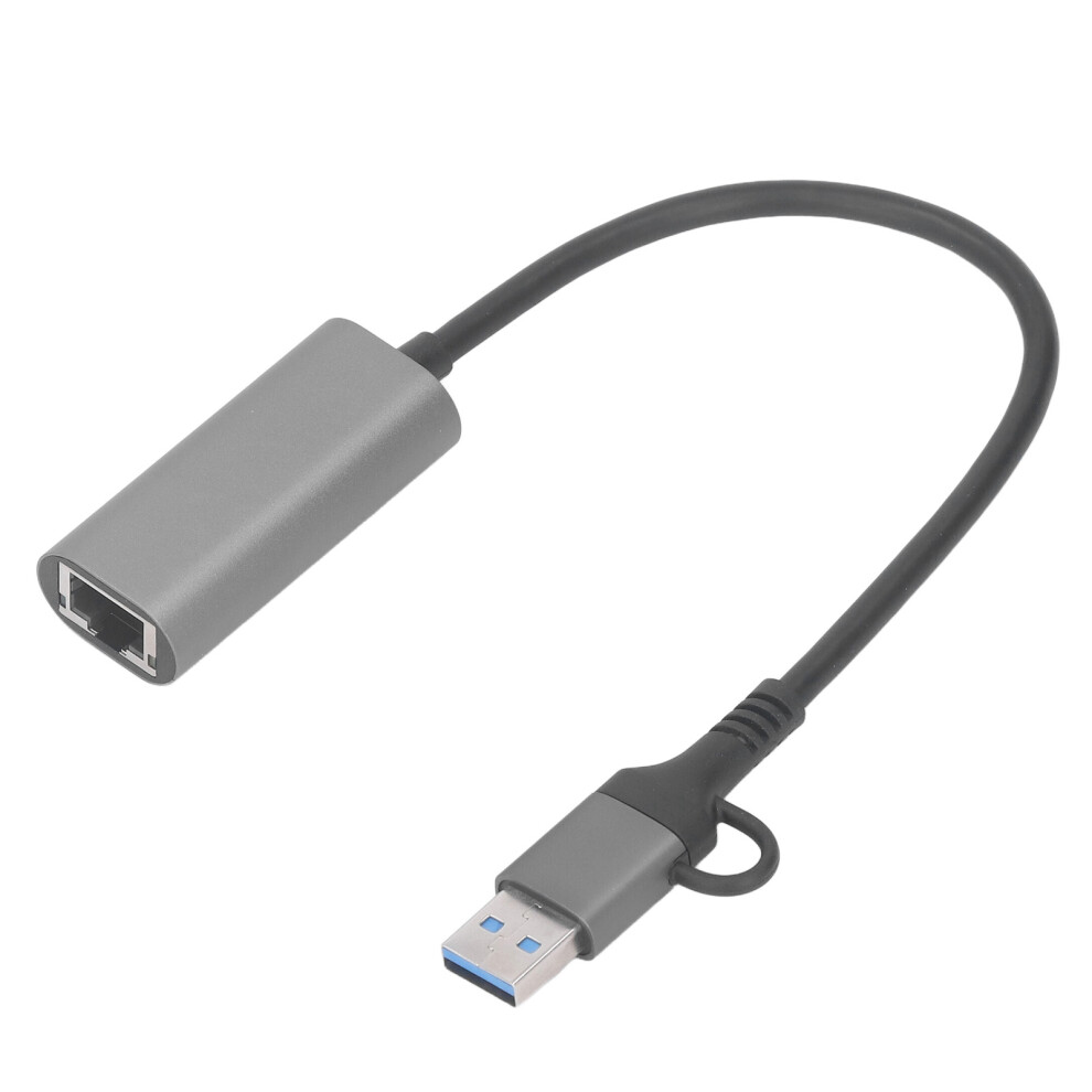 Transmission Rate Optimized Rj45ethernet Adapter With Usb C And Usb A Interfaces High Performance Network Converter For Reliable Wired Internet Plug 9028731889528
