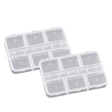 Priehľadné multifunkčné organizéry Case6Divider Spaces, základný nástroj na triedenie šperkov a korálok
