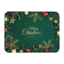 Qocolhg Kitchen Drying Mat – Absorbent, Foldable Microfiber Drainer Pad, Compatible with Countertop & Sink, Christmas/New Year Decor