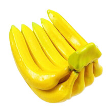 Lifelike Fake Banana Bunch – 9-Head Plastic Faux Fruit Decor for Kitchen, Wedding, Party & Photography (Compatible with Home Styling)