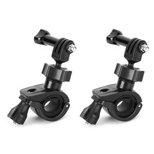Statiefadapter, fietshouder voor Bluetooth-luidsprekers, compatibel met GoPro Hero, eenvoudig verstelbare klem, rubberen antislipkussen, draaibare