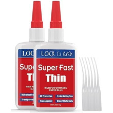 60g(2.12 oz) Thin Glue Dries (2-5 Sec) CA Glue for Woodworking, Woodturning, Hobby Models, CA Finish, Inlays. Clear
