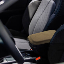 Plush Automotive Armrest Cushion with Height Booster, Universal Fit, Tool-Free Installation, Compatible with Most Cars