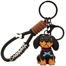 Breloc Dachshund – Breloc din rășină cu câine pentru chei, genți și rucsacuri – Pandantiv elegant pentru iubitorii de câini