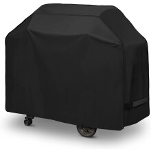 Grill Cover 55 Inch, Heavy Duty Waterproof BBQ Cover, Fade Resistant Gas Grill Cover with Straps, Sturdy Outdoor Barbecue Cover,420D 74''*27''*45''