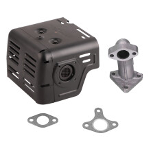 Fits Champion Engine Muffler Silencer Assembly Complete Kit Noise Reduction Used By Small Engine Manufacturers Corrosion Resistant Easy Repair