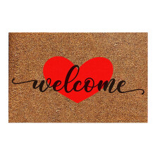 Dywaniki przed drzwi wejściowe, pluszowe, walentynkowe, prostokątne, wielokolorowe, 28 cali