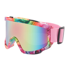 Outdoor sportbril, winddicht, zandbeschermend, skibril, fietsbril voor mannen en vrouwen - anti-botsingsontwerp, universele pasvorm, gelaatsscherm (F)