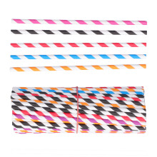 BPA Free Paper Straws Biodegradable Eco-Friendly Disposable Drinking Straws For Baby Shower Birthday Party Wedding Supplies Hot And Cold Beverages