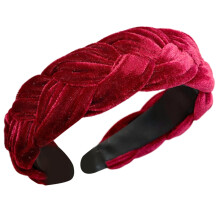 Elegant Vintage Hair plush împletit Design larg Vintage Headbands Hair Decor confortabil Hair Accessories pentru femei