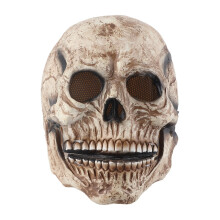 Halloween-Cosplay-Requisite: Totenkopfmaske mit realistisch beweglichem Kiefer, bequeme Passform, Erwachsenenkostüm für gruselige Skelett-Looks