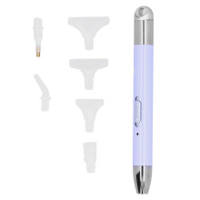Diamond Painting boorpen met LED-verlichting, USB-oplaadfunctie, 2 helderheidsstanden, diamantpen met verwisselbare penpunten voor 5D