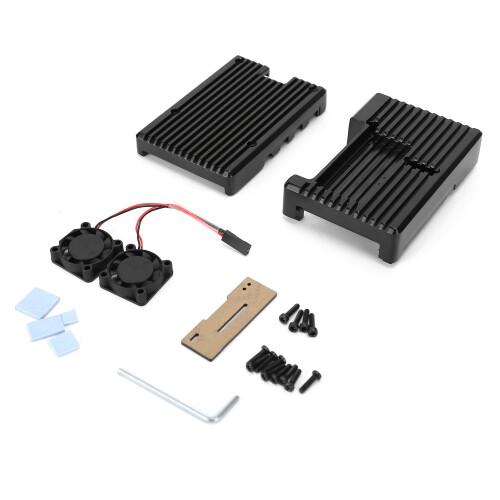 Aluminum Case For Raspberry Pi4Model B, Ultra Thin Design With Silence Without Noise And Fast Cooling Performance Features
