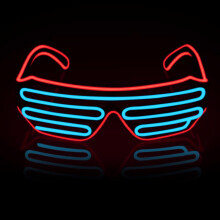 Gafas LED luminosas para fiestas, gafas LED para adultos, gafas luminosas para fiestas, gafas EL para disfraces de fiesta