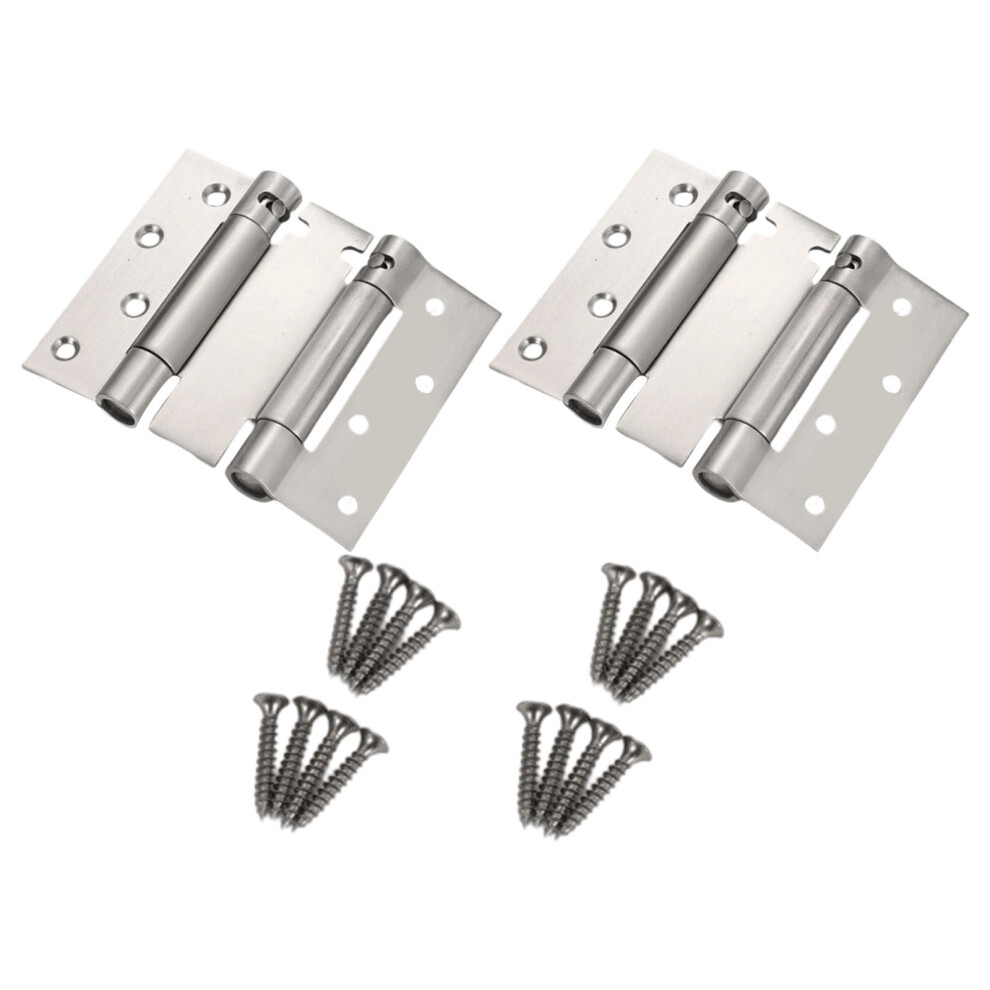 Double Direction Spring Hinges Set Steel Auto Closing Mechanism Door Hinge Adjustable Speed Upgrades For Smooth Operate 9065194292571