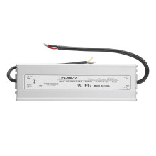 Vattentät IP67LED-drivare 24V DC lågspänningstransformator med överspännings- och kortslutningsskydd Lätt aluminiumhölje för mångsidig