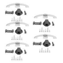 Stylish Arched Push Button Handle Latch Lock Kit, Premium Zinc Alloy Cabinet Lock with Smooth Operation for RV Caravan Yacht Storage Solutions