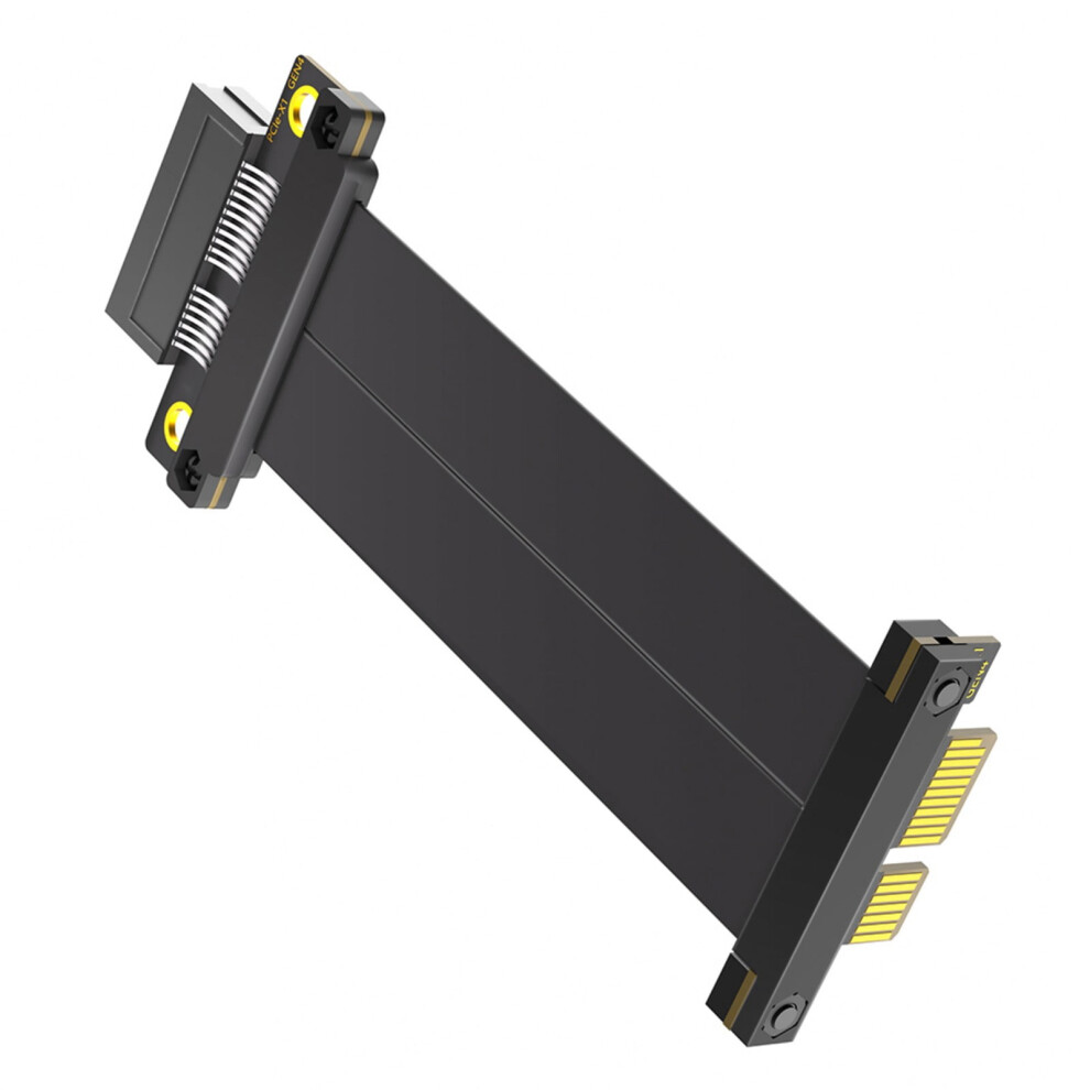 Pcie4.0 1X Extender Risers Cable Flexible Right Angled Pcie Gpu Graphics Card Extension Cable 90 Degree To 180 Degree 9422877448302