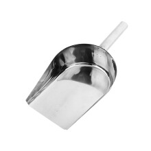 Stainless Steel Ice Scoop - Heavy Duty Metal Scoop for Ice Machine, Kitchen, Bar, Party - Multi-Purpose Food Scoop for Coffee, Popcorn, Candy