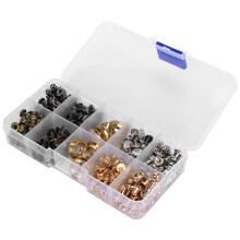 Multi-Purpose Rivets for Leather and Fabric, Leather Craft Repairs Double Cap Rivet Set with Easy Operation Tools Suitable for Bags Shoes Jackets and