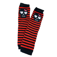 Arm Sleeves With Thumb Holes Striped Arm Warmer Arm Cover Arm Sleeves Punk Arm Sleeves Skull Arm Warmer